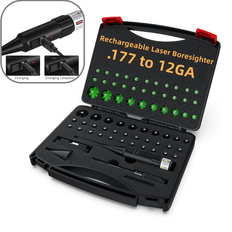 Laser Boresighter Kit - Kit periscaldatore laser ricaricabile 32 adattatori