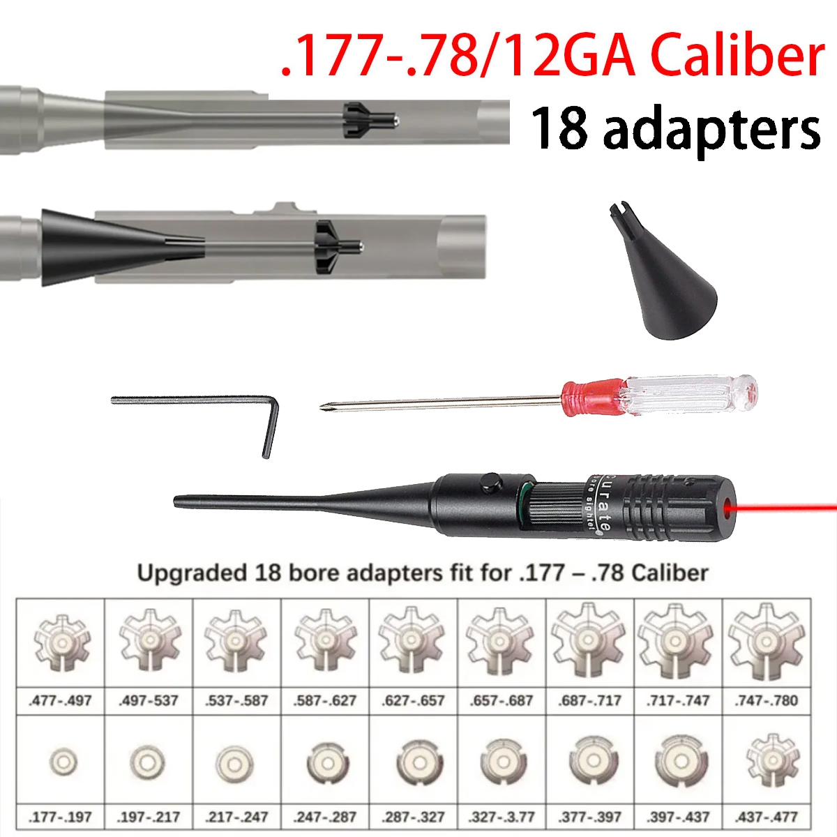 Laser Boresighter Kit - Kit di mira per foro laser