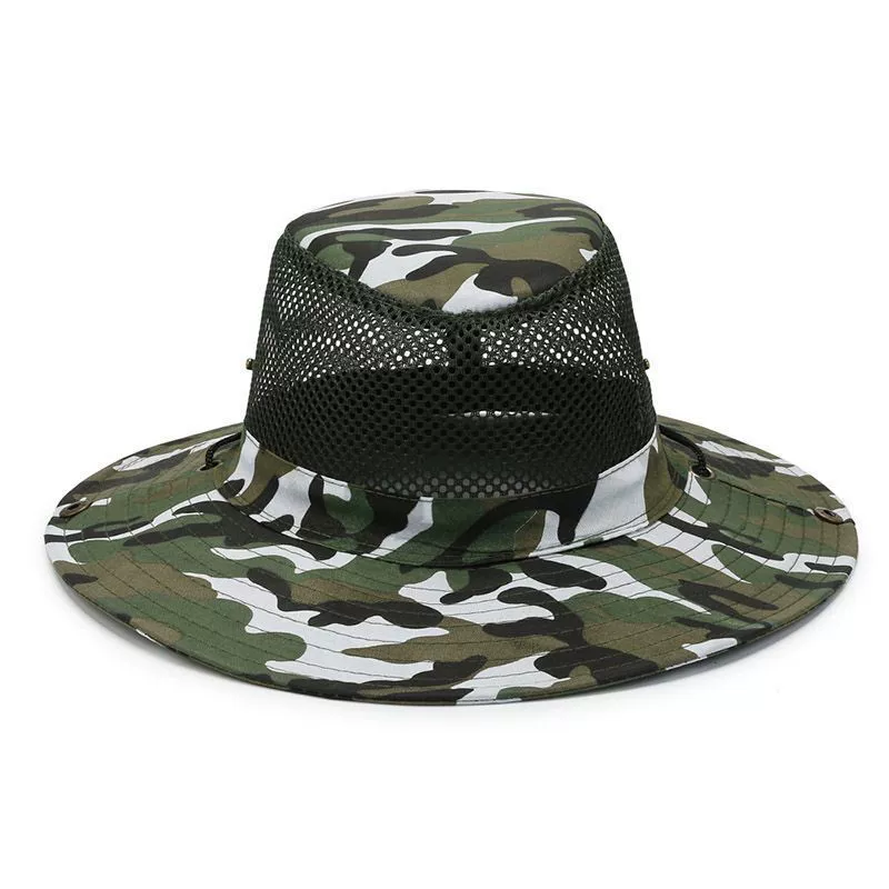 Outdoor Hunting Prints - Cappello da Pesca con Protezione UV,