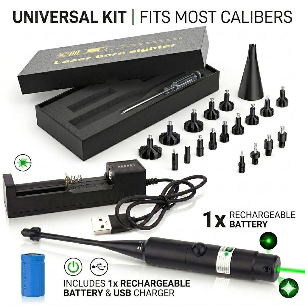 Laser Boresighter Kit - Kit di collimazione laser per calibri