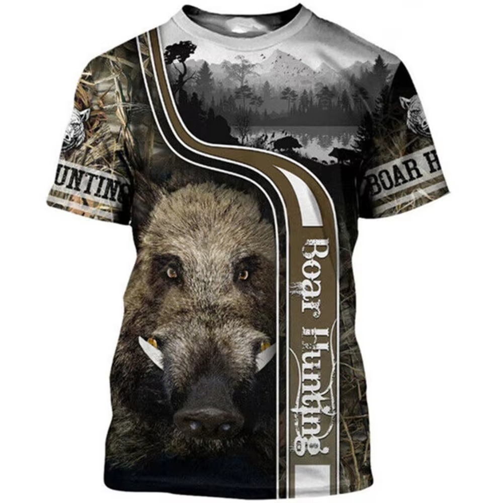 Wildman Hunting & Outdoor Reviews - Maglia da uomo con stampa 3D