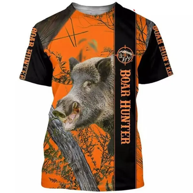 Wildman Hunting & Outdoor Reviews - T-shirt da uomo stampata in 3D