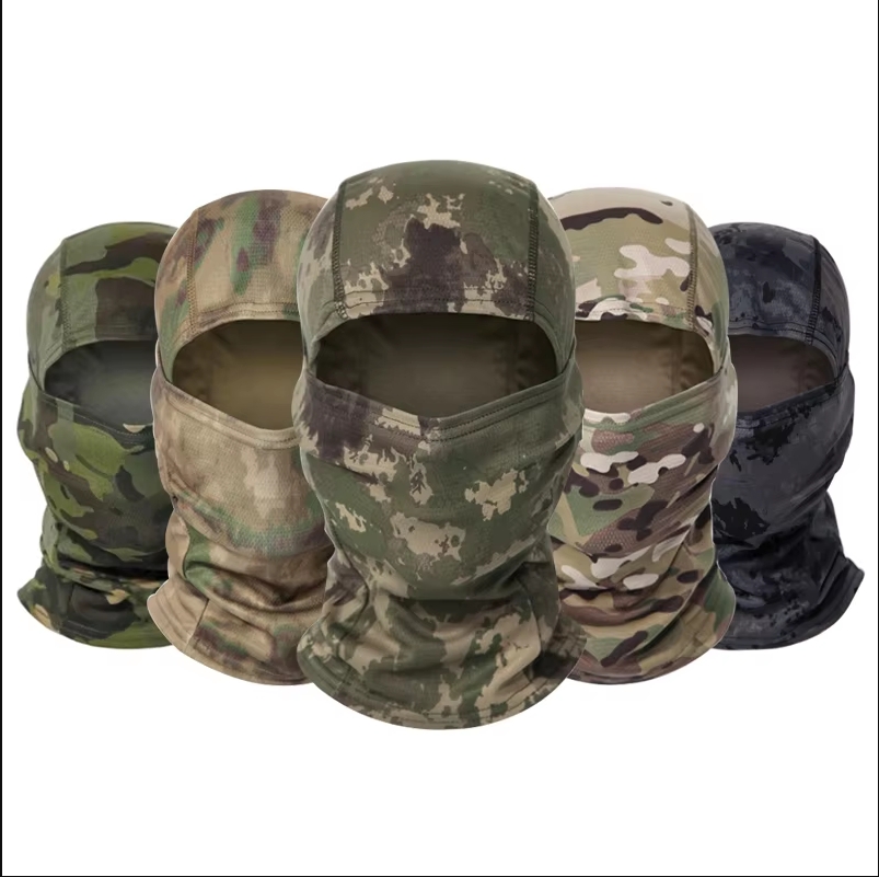 Outdoor Hunting Prints - Passamontagna Mimetico per Ciclismo, Maschera Integrale