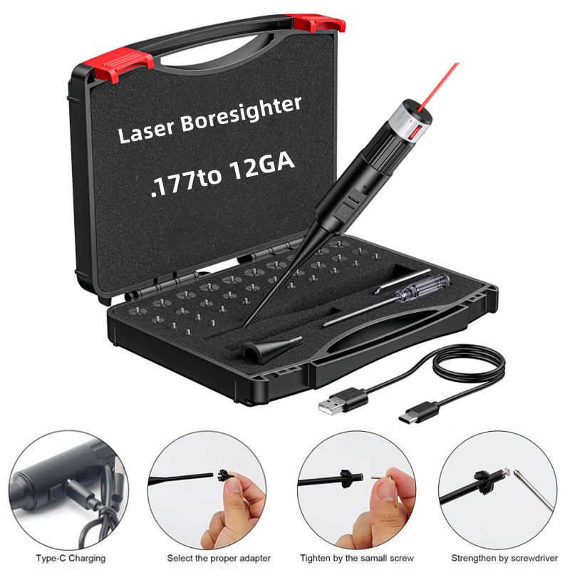 Laser Boresighter Kit - Kit di mira laser ricaricabile da.17.177.22LR