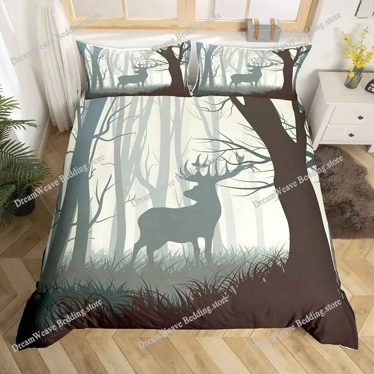 Copripiumino con Stampa di Cer - Hunting And Camping In Forest recensione e prezzo