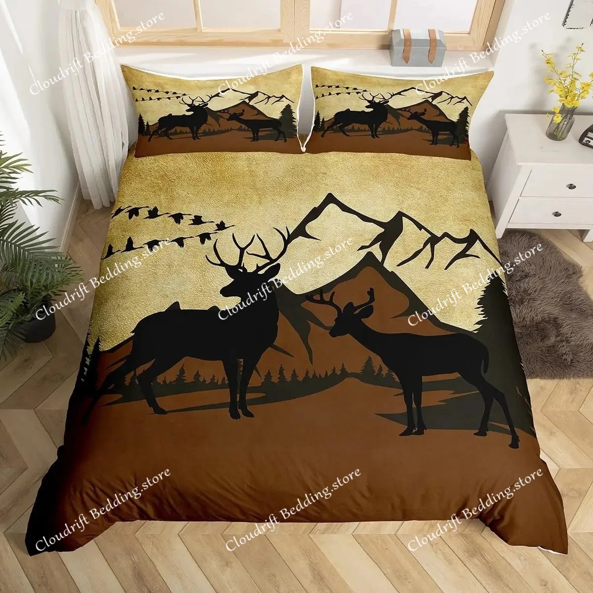 Copripiumino con motivo cervi  - Hunting And Camping In Forest recensione e prezzo