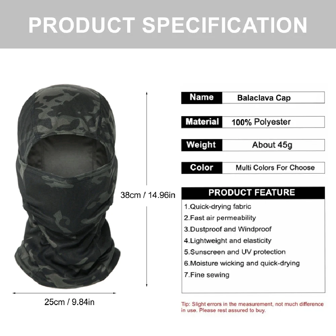 Passamontagna mimetico per cic - Outdoor Hunting Prints recensione e prezzo