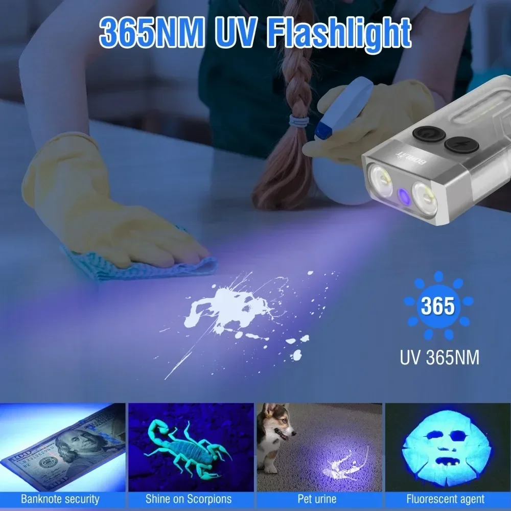 BORUiT V10 Portachiavi UV LED  - Outdoor Hunting Lights recensione e prezzo