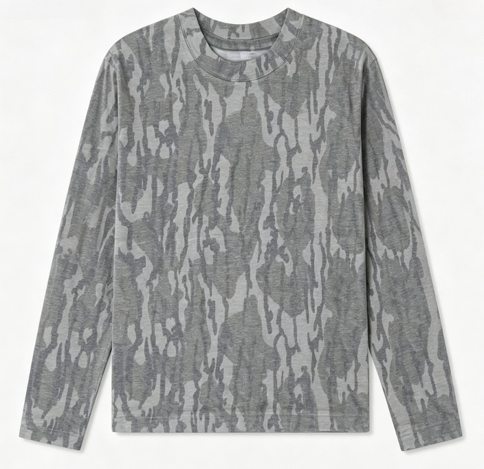Maglietta a Maniche Lunghe Mim - Outdoor Hunting Prints recensione e prezzo