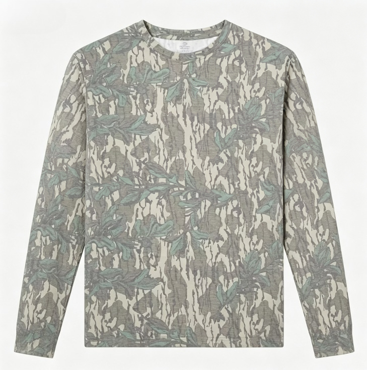 Maglietta a Maniche Lunghe Mim - Outdoor Hunting Prints recensione e prezzo