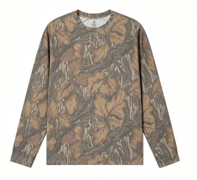 Maglietta a Maniche Lunghe Mim - Outdoor Hunting Prints recensione e prezzo
