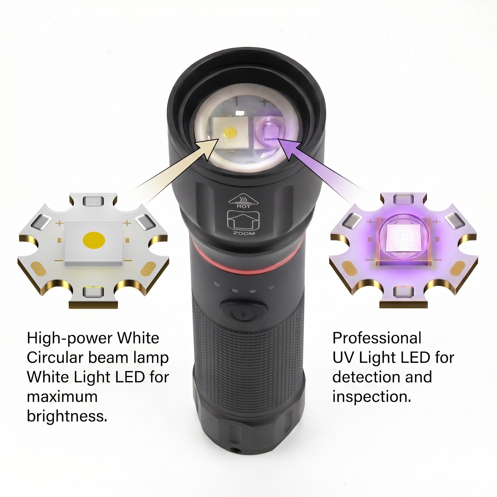 Torcia 2-in-1 con Zoom, Luce U - Outdoor Hunting Lights recensione e prezzo