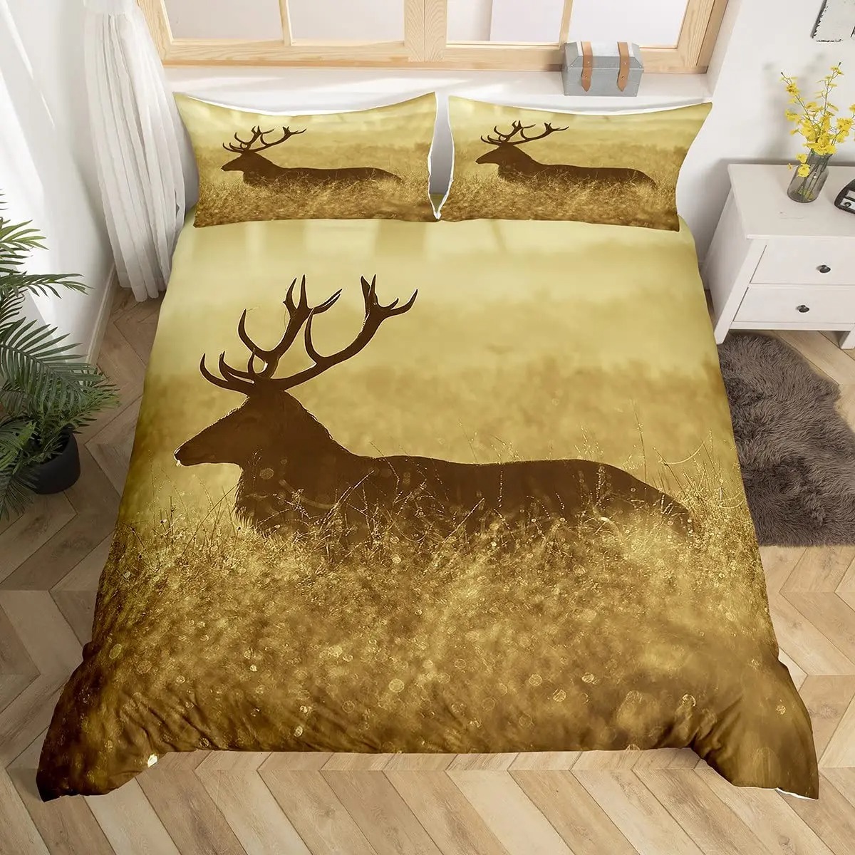 Copripiumino con cervo alce Ki - Hunting And Camping In Forest recensione e prezzo